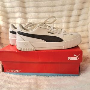 PUMA Carina Crew Leather Sneakers Sz 8